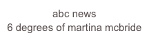 abc news
6 degrees of martina mcbride